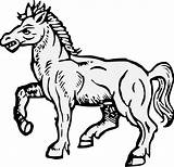 Horse Passant sketch template