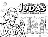 Bible Judas Coloring Para Pages Colorear Niños Jesus Kids Dibujos Villains Activities Escuela Dominical Biblia Sellfy Sunday School Manualidades Actividades sketch template