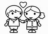 Amistad Colorare Innamorati Disegno Valentino Namorados Verliebt Malvorlage Pintar Ninos Coloradisegni Apaixonados Educolor sketch template