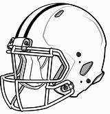 Coloring Football Helmet Pages sketch template