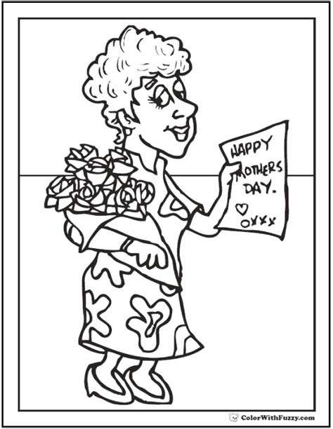 mothers day coloring pages grandma  getdrawings