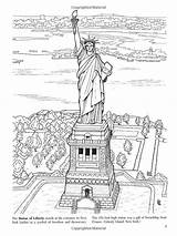 Coloring Pages Landmarks Book American History Dover Historic Choose Board Patriotic Rockefeller Drawing sketch template