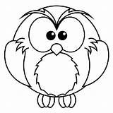Owl Coloring Pages Easy Printable Preschool Cute Owls Coloring4free 2021 Animal Sheets Book Kids Coloringbay Snowy Comments Animals sketch template