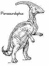 Parasaurolophus Dinosaur Colorear Dinosaurios Dinosaure Dinosaurs Coloriages sketch template