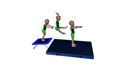 gymnastique saut jambes ecartees au trampoline idsports