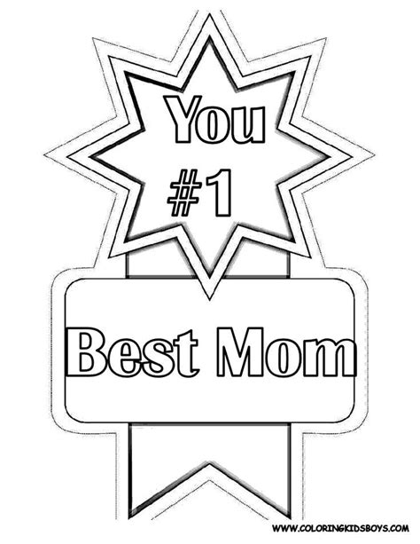 mom award mothers day coloring pages mothers day coloring