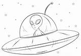 Nave Ovnis Aliens sketch template
