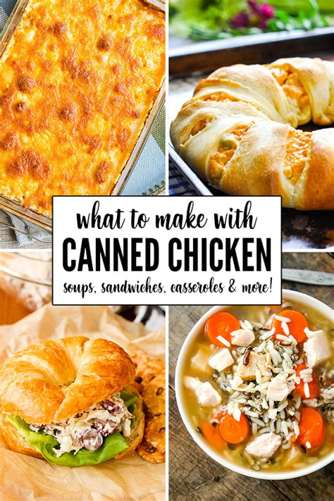 canned chicken   recipes