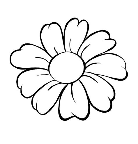 flower outlines  kids clipartsco