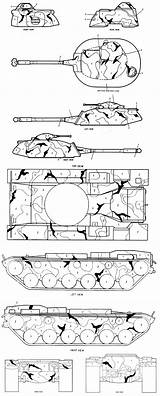 M48 Merdc Camouflage Patton sketch template