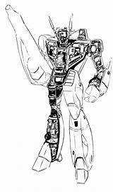 Vf Robotech Cutaway Veritech Macross Valkyrie Robot sketch template