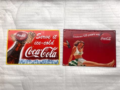 coca cola company  reclameborden coca cola emaille catawiki