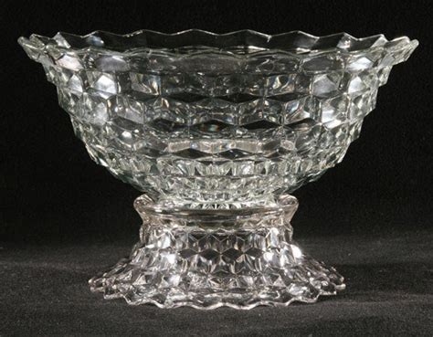 1020 Large 14 Two Piece Punch Bowl Fostoria America Lot 1020