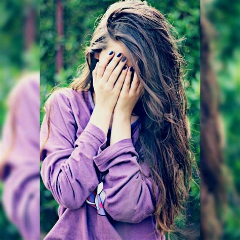stylish girl hide face dp facebook display pictures
