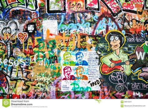 John Lennon Wall Prague Czech Republic Editorial Photo Image Of