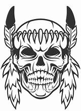 Skulls Book Headdress sketch template