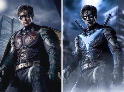 titans set video shows nightwing in action for the first