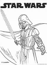 Wars Star Vader Darth Coloring Coloring4free Pages Related Posts sketch template