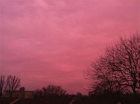 red sky glow  reflected dawning atmospheric phenomena