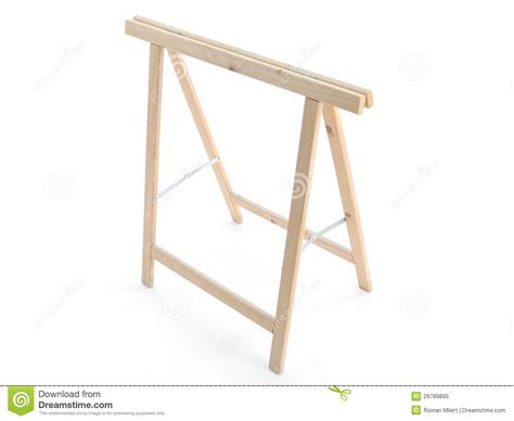 chevalet de sciage en bois image stock image du construction