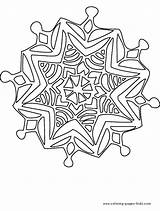 Coloring Pages Winter Kids Printable Holiday Sheets Snowflake Color Season Pattern Disney Adult Christmas Embroidery Sheet Patterns Printables Book Frozen sketch template