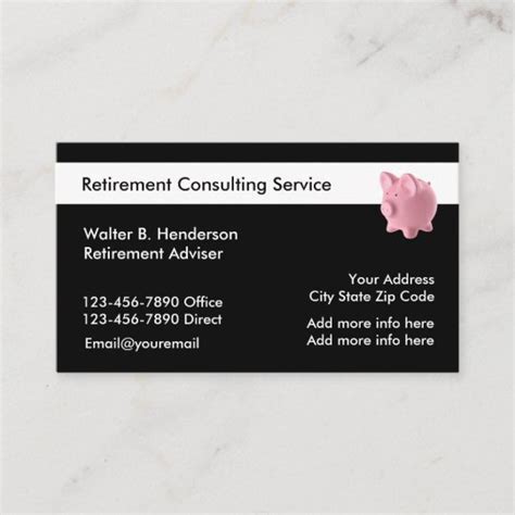 retirement services business card zazzlecom