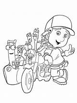 Coloring Handy Manny Pages Recommended sketch template