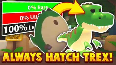 How To Hatch A Legendary T Rex Every Time In Adopt Me Testing Viral