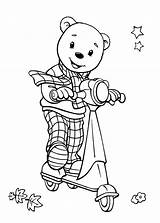 Rupert Bear Scooter Coloring Pages His sketch template