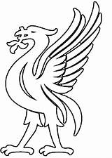 Soccer Colouring Liver Colorear Escudo Liverbird sketch template