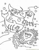 Coloring Pages Sea Shark Ocean Animals Printable Animal Creatures Cute Oceans Color Life Number Anime Blue Kids Fish Other Natural sketch template