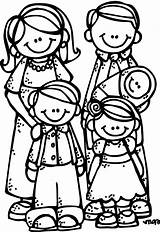 Family Coloring Pages Melonheadsldsillustrating sketch template