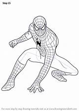 Spiderman Tegning Aranha Dessiner Fiverr Drawingtutorials101 Araña Spidey sketch template