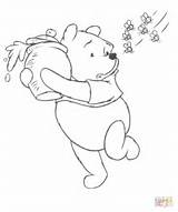 Pooh Winnie Coloring Pages Bees Drawing Classic Color Printable sketch template