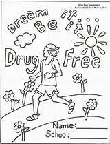 Red Week Coloring Drugs Pages Say Drug Color Anti Ribbon Sheets Just Printable Recovery Smoking Drawing Kids Clipart Activities Colouring sketch template