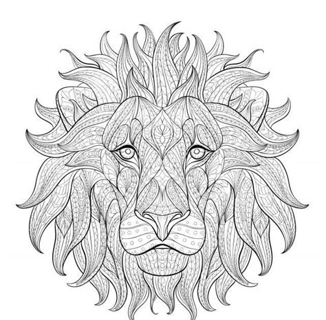 lion coloring pages  adults coloring page blog
