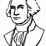 Washington George Coloring Cartoon President 1st Portrait States United Drawing Getdrawings sketch template