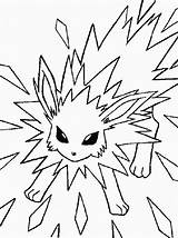 Pokemon Coloring Pages Jolteon Coloriage Raros Colouring Comments Library Advertisement Gif sketch template