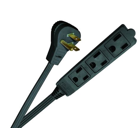 slimline  flat plug extension cord  wire  foot black  ebay