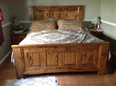 pine king size bed woodworking talk woodworkers forum