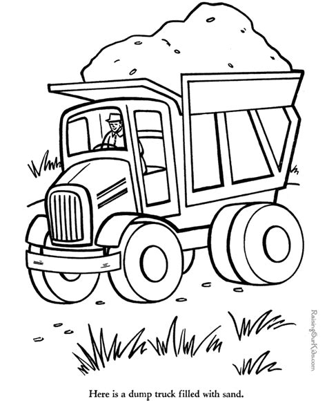 dump truck coloring pages coloring home