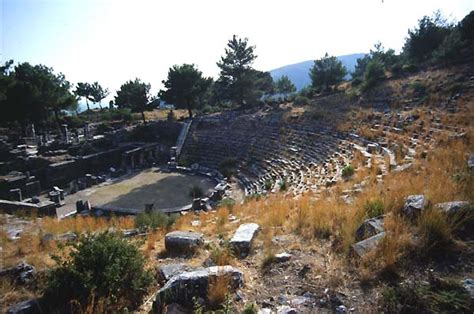 priene turkey theatres amphitheatres stadiums odeons ancient greek