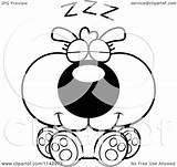 Dog Cute Clipart Sleeping Cartoon Illustration Royalty Vector Thoman Cory Clip Outlined Coloring Clipartpanda sketch template