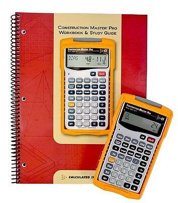 calculated industries construction master pro calculator   workbook  ebay