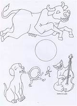 Diddle Rhyme Fiddle Printablee Rhymes sketch template