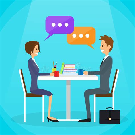 Dialogue Businessmen Two Businessmen Discussing Stock Vector