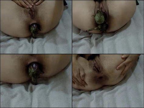 unbelievable webcam girl double penetration eggplant rare amateur fetish video
