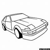 Coloring Corolla Prius sketch template
