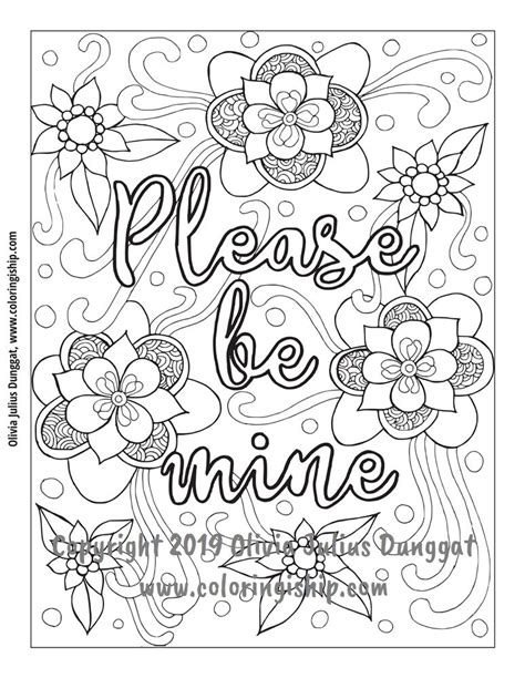 love coloring pages swear word coloring book words