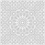 Islamic Mandala sketch template